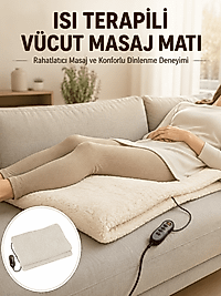 Vücut Masaj Matı Isı Terapili ve Çok Bölgeli Masaj