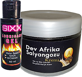 BONİE GİANT -KSIXX:24 DEV AFRİKA SALYANGOZU YAŞLÀNMA KÀRŞITI 100 ML KREM + SIXX BAY BAYAN IUBRİCENT KREM 60ML
