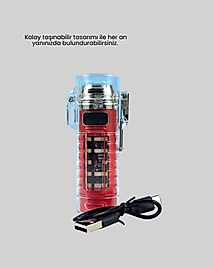 Elektrikli Çakmak Fener USB Şarjlı XUCZZZHS232-2-1