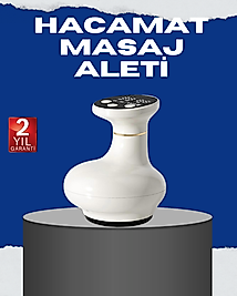 USB Şarjlı 3 Fonksiyonlu Masaj Aleti Kupa Terapisi ve Gua Sha