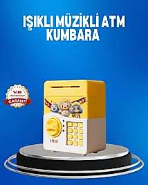 Çocuklar İçin Sarı Elektronik Şifreli Para Biriktirme Kumbarası