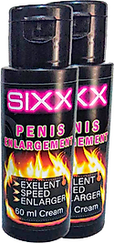 SIXX ERKEKLERE ÖZEI 2 ADET BİRDEN XXXLBÜYÜTÜCÜ 60 ML EN BOY EBAT KREMİ
