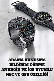 Akıllı Saat Arama Cevaplayan Titreşim Özelliğiyle Bildirim Görebilen