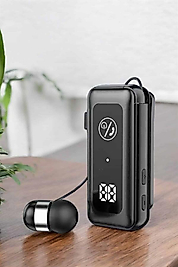 Kablolu Bluetooth Kulaklık Kulak İçi Stereo Mikrofonlu Dijital Göstergeli