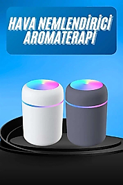 Humidifier LED Işıklı Mini Ortam Oda Kokusu Aromaterapi Buhardanlık