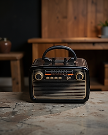 Nostaljik Radyo Bluetooth Bağlantılı Ahşap Müzik Kutusu UCZNOSTALJİKR1