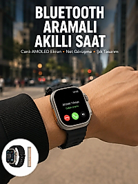 Akıllı Saat Kol Saati Android ve İOS Uyumlu Nabız Ölçer Sesli Asistan Yeni Nesil