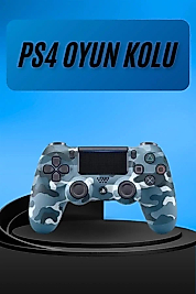 PS4 Joystick Oyun Kolu Titreşimli Uzun Pil Ömrü USB Şarj Kablolu