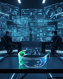 LED Işıklı Rave Gözlüğü 7 Renk 5 Işık Modu Futuristik Tasarım