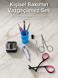 Taşınabilir Manikür Bakım Seti Günlük El Ayak ve Kaş Bakım Kiti