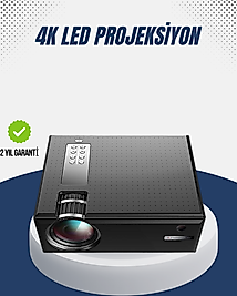 Full HD Projeksiyon – HDMI/USB Girişli, Kumandalı, Eğitim ve Sunum İçin İdeal