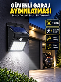 Kablo Gerektirmeyen Solar LED Bahçe ve Veranda Işığı Yeni Nesil