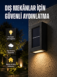 Bahçe ve Balkon İçin Güneş Enerjili Lamba Yeni Nesil