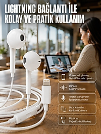Konforlu Ergonomik Kare Tasarımlı Müzik ve Çağrı Kulaklığı Yeni Nesil