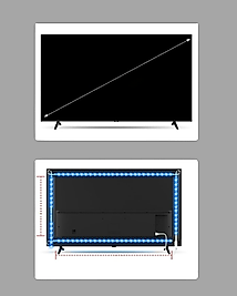 LED Şerit TV Aydınlatma Müzik Senkronizasyonlu UCZZZTVLED2MT-6