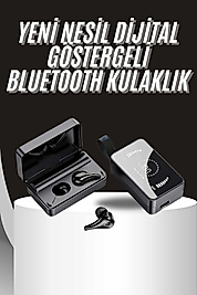 TWS Bluetooth Kulaklık Aynalı Kulaklık Dijital Göstergeli Dokunmatik Kontrol