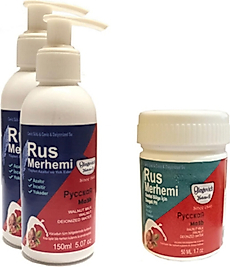 OLEGOVİCH MEDİCİNE RUS MERHEMİ TÜY DÖKÜCÜ AZALTICI KREM MERHEM 150 ML 2 AD + RUS MERHEMİ GENİTAL BÖ
