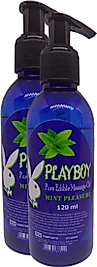 PLAYBOY PURE EDİBLE MASSAGE OİL 120ML NANE AROMALI MASAJ YAĞI 2 ADET