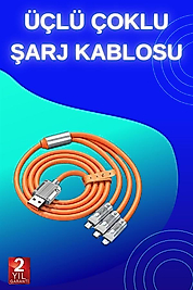 3 İn 1 Şarj Kablosu UUCZS219KABLO2-1