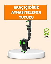Araç İçi Dikiz Aynası Telefon Tutucu Katlanabilir ve Çok Fonksiyonlu