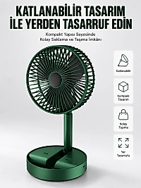 Katlanabilir Usb Şarjlı Masaüstü Soğutucu Mini Fan Telefon Tutucu Yeni Nesil