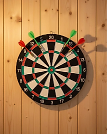 Ev ve Ofis İçin 17 İnç Dart Tahtası Seti 4 Adet Dart Oku Dahil