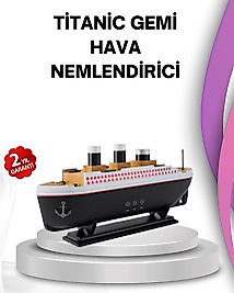Ultra Sessiz Titanik Gemi LED Işıklı Aroma Difüzörü Oda Nemlendirici