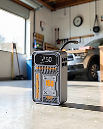 Akıllı Hava Kompresörü 6000mAh LED Ekranlı UCZZZMC6619ARAÇPOMPASI-7