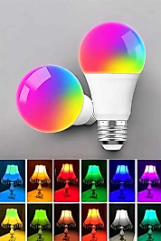 Led Ampul Enerji Dostu RGB Işıklı 100W Led Işık