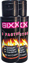 SIXX 2 ADET 3İN1 KREM ERKEĞE ÖZEI 3 ETTKİ BİRDEN KREMİ 60 ML