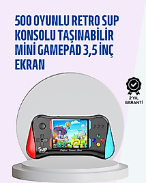 Taşınabilir Oyun Konsolu – 3,5" Ekranlı ve 500 Oyunlu