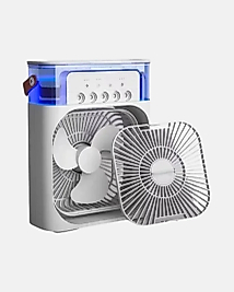 Taşınabilir Mini Klima Fan 3’ü 1 Arada Soğutucu, Nemlendirici ve Gece Lambası