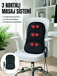 Titreşimli Masaj Koltuk Minderi Kademe Şiddet Ayarlı Isıtma Fonksiyonlu Masaj Pedi