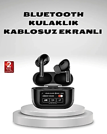 Aktif Gürültü Engelleme (ANC) Kablosuz Bluetooth Kulaklık – Dijital Ekranlı, Dokunmatik ve Uzun Pil Ömürlü