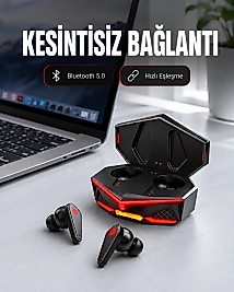 Kablosuz Bluetooth Kulaklık Led Işıklı Yeni Nesil