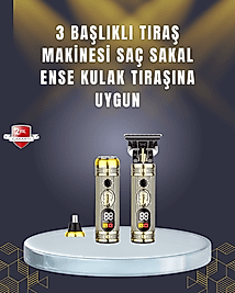 Sıfır Boşluk T Bıçaklı Erkek Bakım Seti – Çok Başlıklı