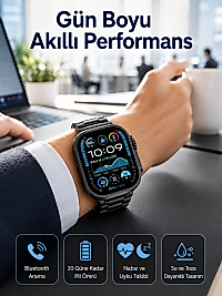 Akıllı Saat Arama Konuşma GPS ve NFC Özelliği 3 Kordonlu Amoled Ekran
