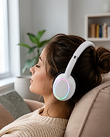 Kulak Üstü Bluetooth Kulaklık Mikrofonlu Ergonomik Tasarım UCZZMAX17BEYAZ-5
