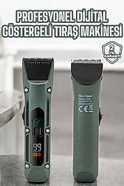 Tıraş Makinesi Dijital Göstergeli Turbo Motor Paslanmaz Çelik