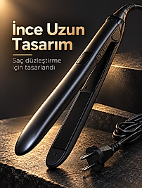 %100 Katı Seramik Plakalı LCD Ekranlı Saç Düzleştirici