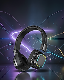 Katlanabilir RGB Işıklı Bluetooth 5.3 Kulak Üstü Kulaklık UCZZZXY30SODO-1