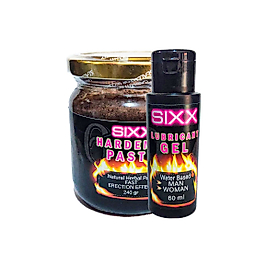 SIXX 60 ML KADIN VE ERKEKLERE IUBRİKANTJEL + ERKEKIERE ÖZEL MACUN