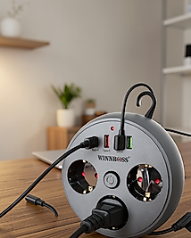 Çoklu Priz 3 Soket 3 USB Type-C Hızlı Şarj 2m Uzatma Kablosu