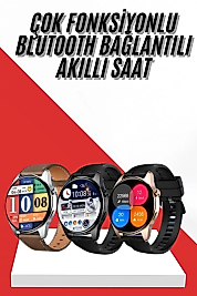 Akıllı Saat 1.5 Inç Amoled Ekran Çift Kordonlu GPS NFC Uyumlu