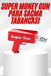 Eğlenceli Para Saçma Makinası Çocuk Parti Oyuncağı UUCZZZSUPERGUNNNN3
