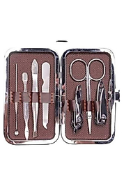 Çantalı 7 Parça Manikür Pedikür Seti Tırnak Makası Cımbız Törpü