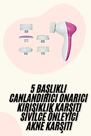 Titreşimli Cilt Temizleme Seti 5 Başlıklı UCZZZ5İN1TEMİZLEMEEEE2
