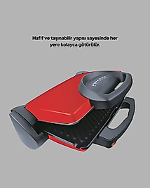 Profesyonel 2000W Tost Makinesi – Ayarlanabilir Termostat ve Çıkarılabilir Plaka