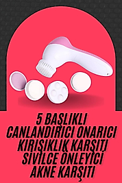 Yüz Masaj Aleti 5 Başlıklı Cilt Temizleme UCZZZ5İN1TEMİZLEMEEEE1