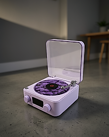Retro Pikap Hoparlör 360° Sesli Taşınabilir XUUCZZZGRAMAFONSPEAKER-9